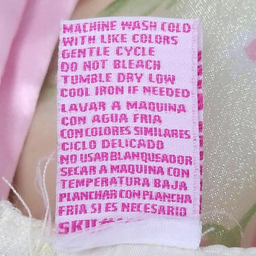 Little Lindsey Yellow & Pink Floral Dress‎ W/ Pink Satin Bow 24 Months